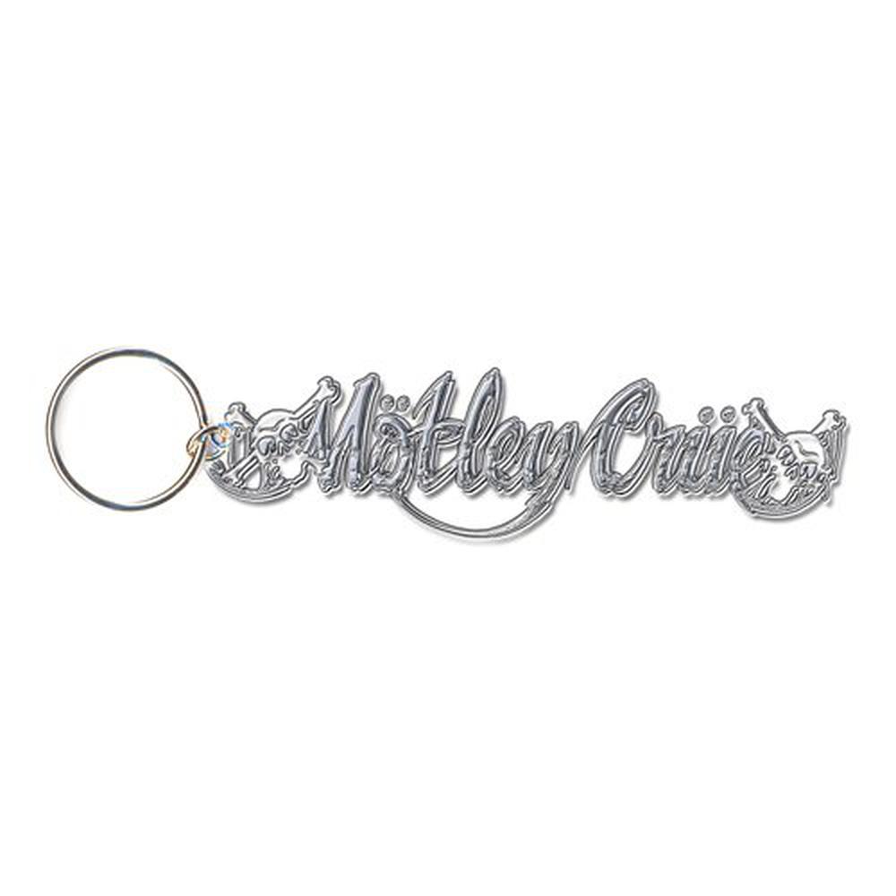 Motley Crue - Skull Logo Sleutelhanger - Zilverkleurig